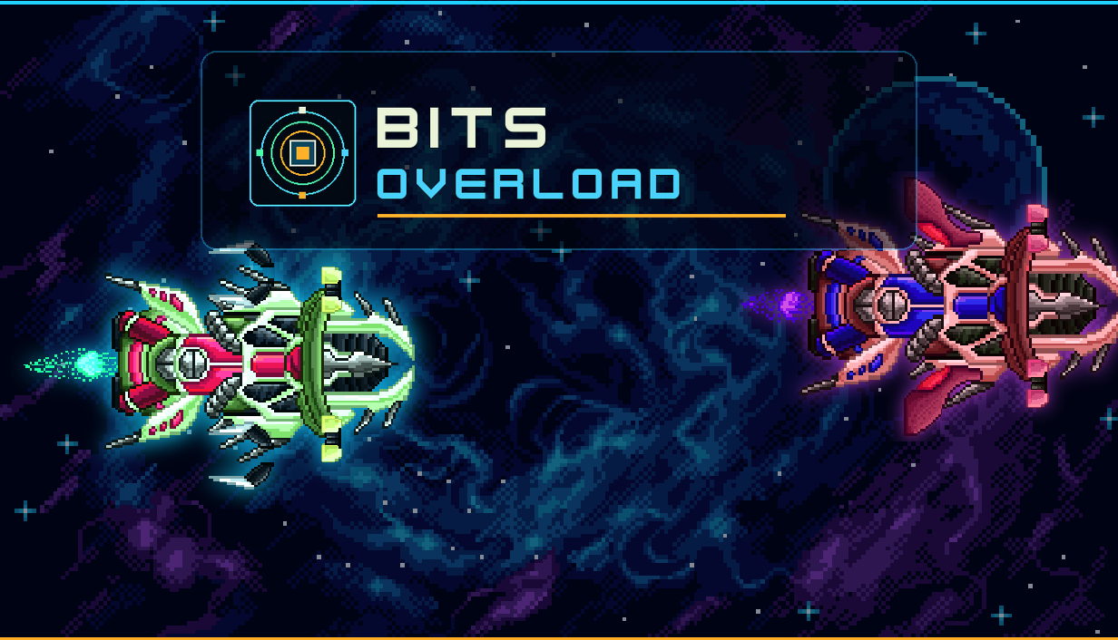BITS OVERLOAD card strategy game artwork